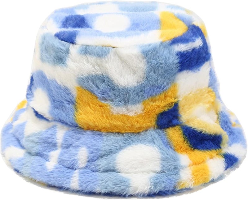 Women's Winter Faux Fur Fuzzy Warm Bucket Hat
